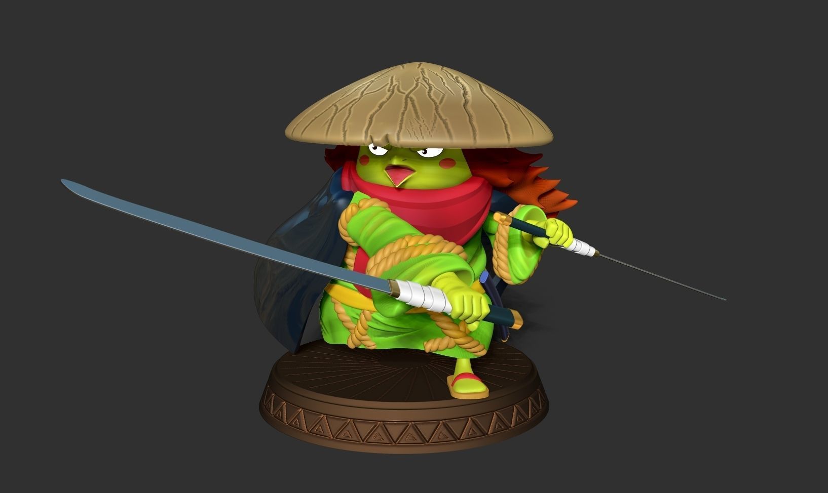 Kawamatsu the Kappa 3D print model_18