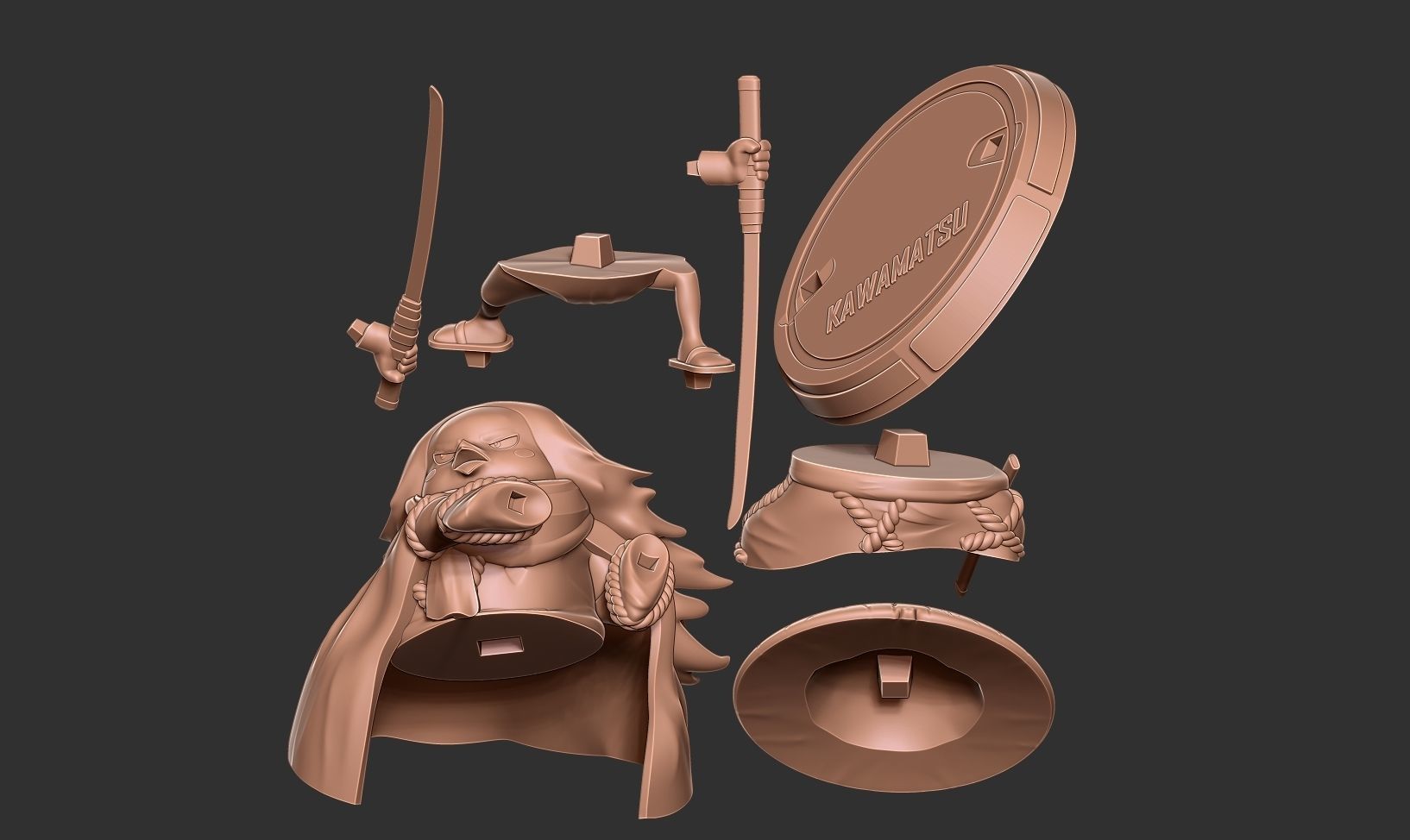 Kawamatsu the Kappa 3D print model_15