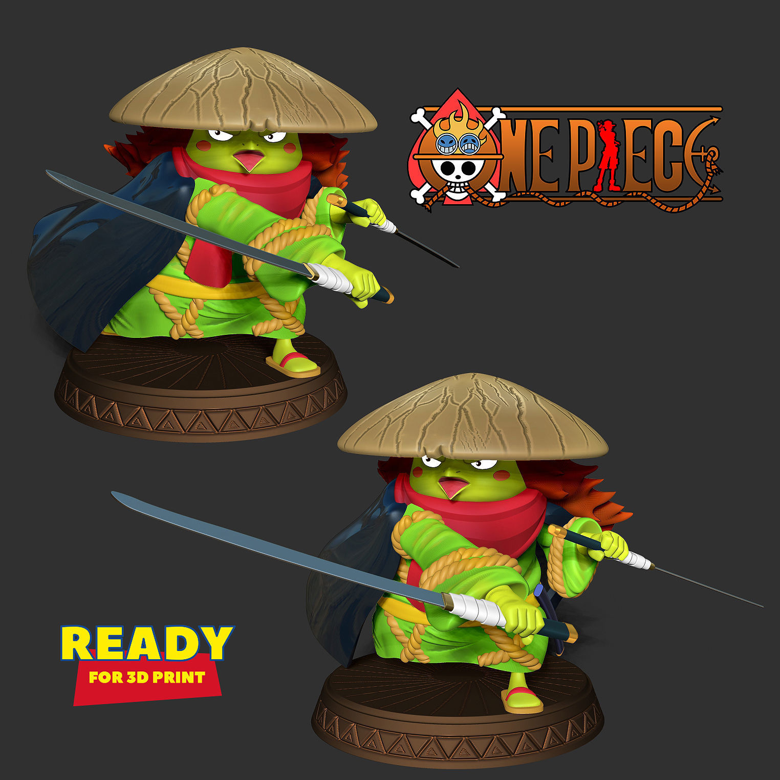 Kawamatsu the Kappa 3D print model_4
