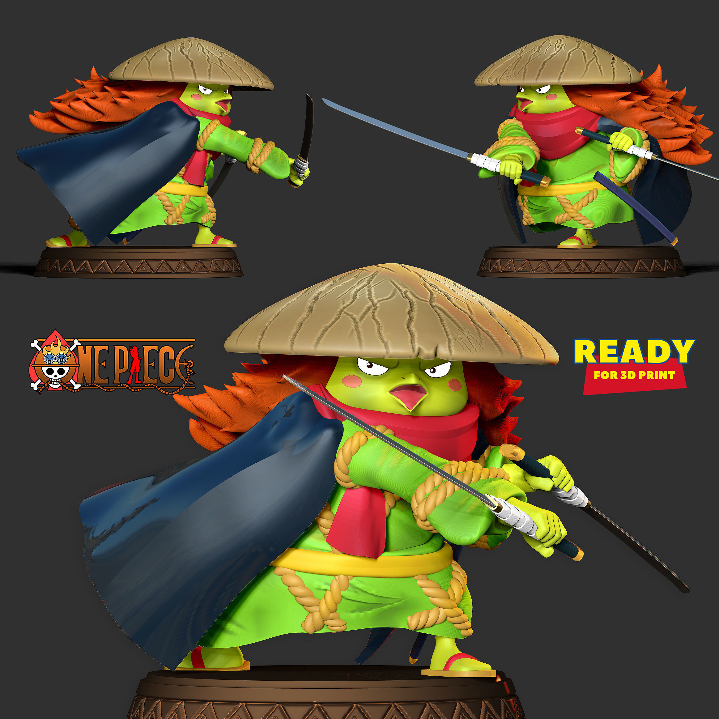 Kawamatsu the Kappa 3D print model_1
