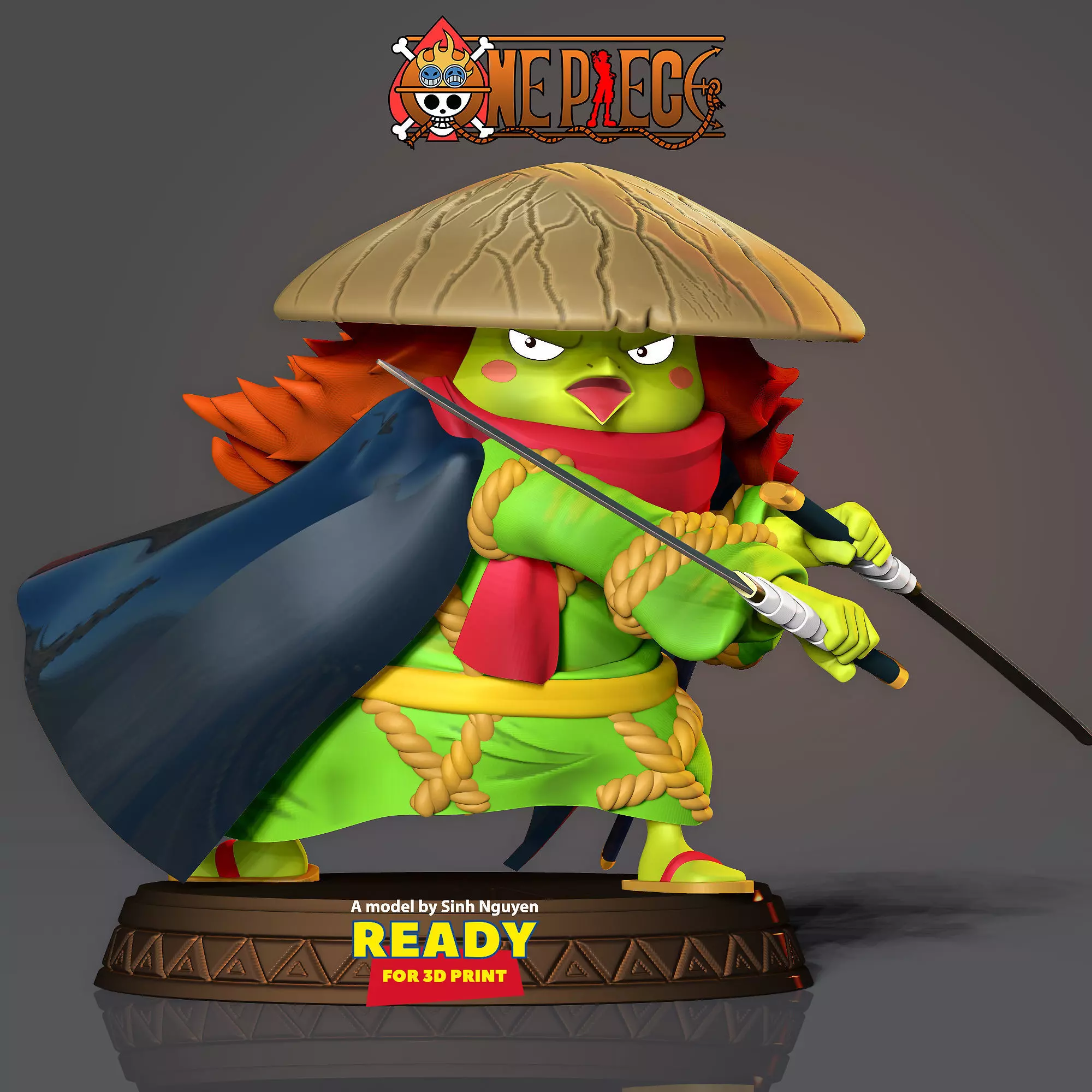 Kawamatsu the Kappa 3D print model_0