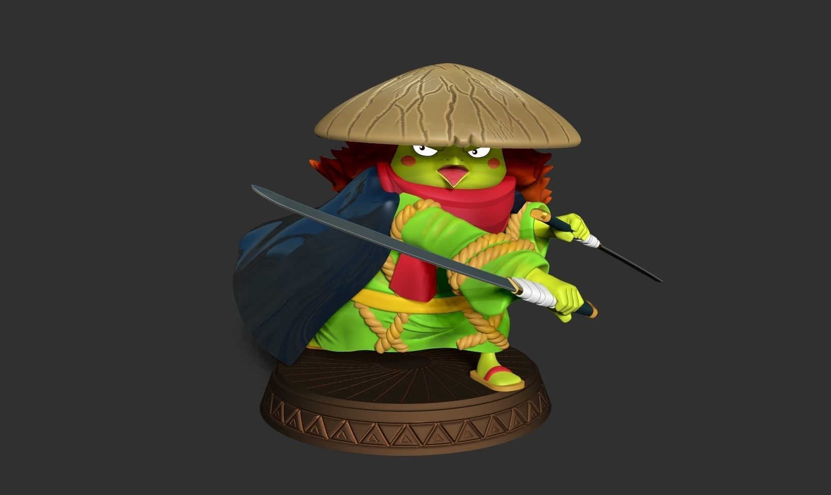 Kawamatsu the Kappa 3D print model_20