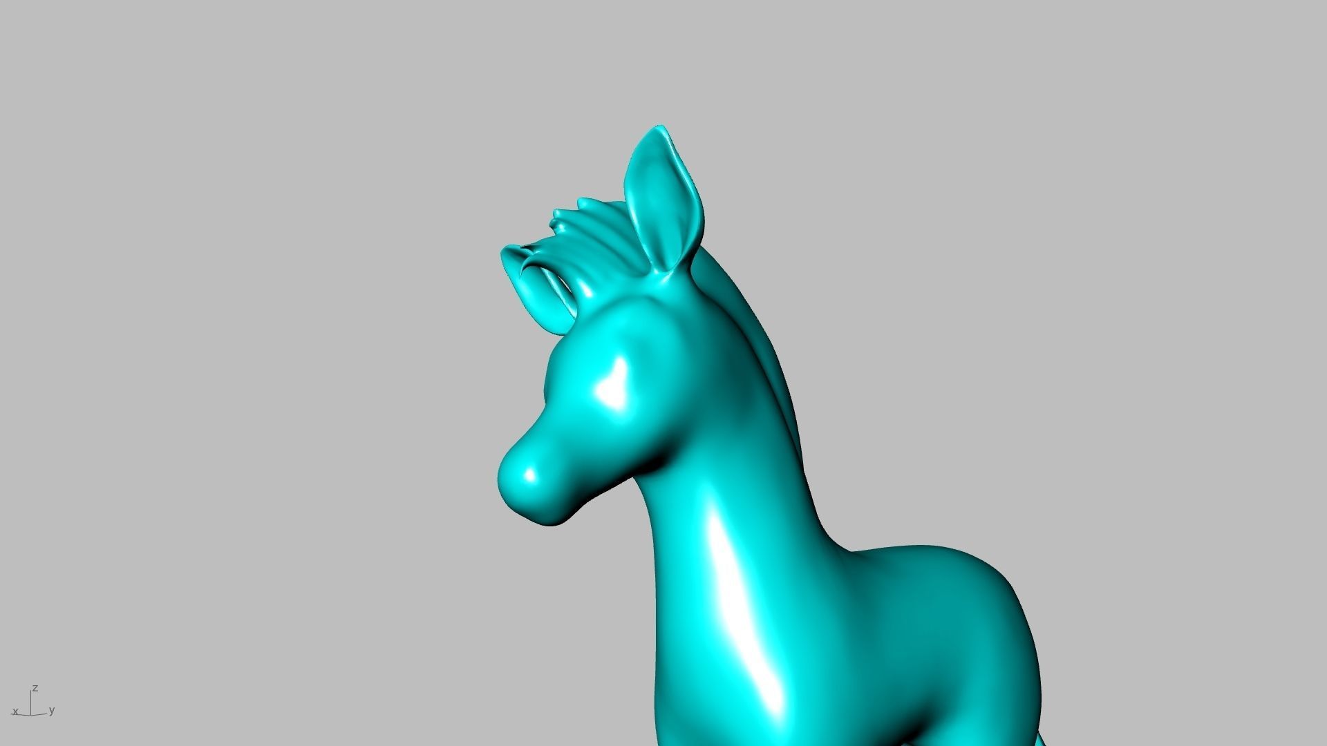 big zebra stl verified  3D print model_8