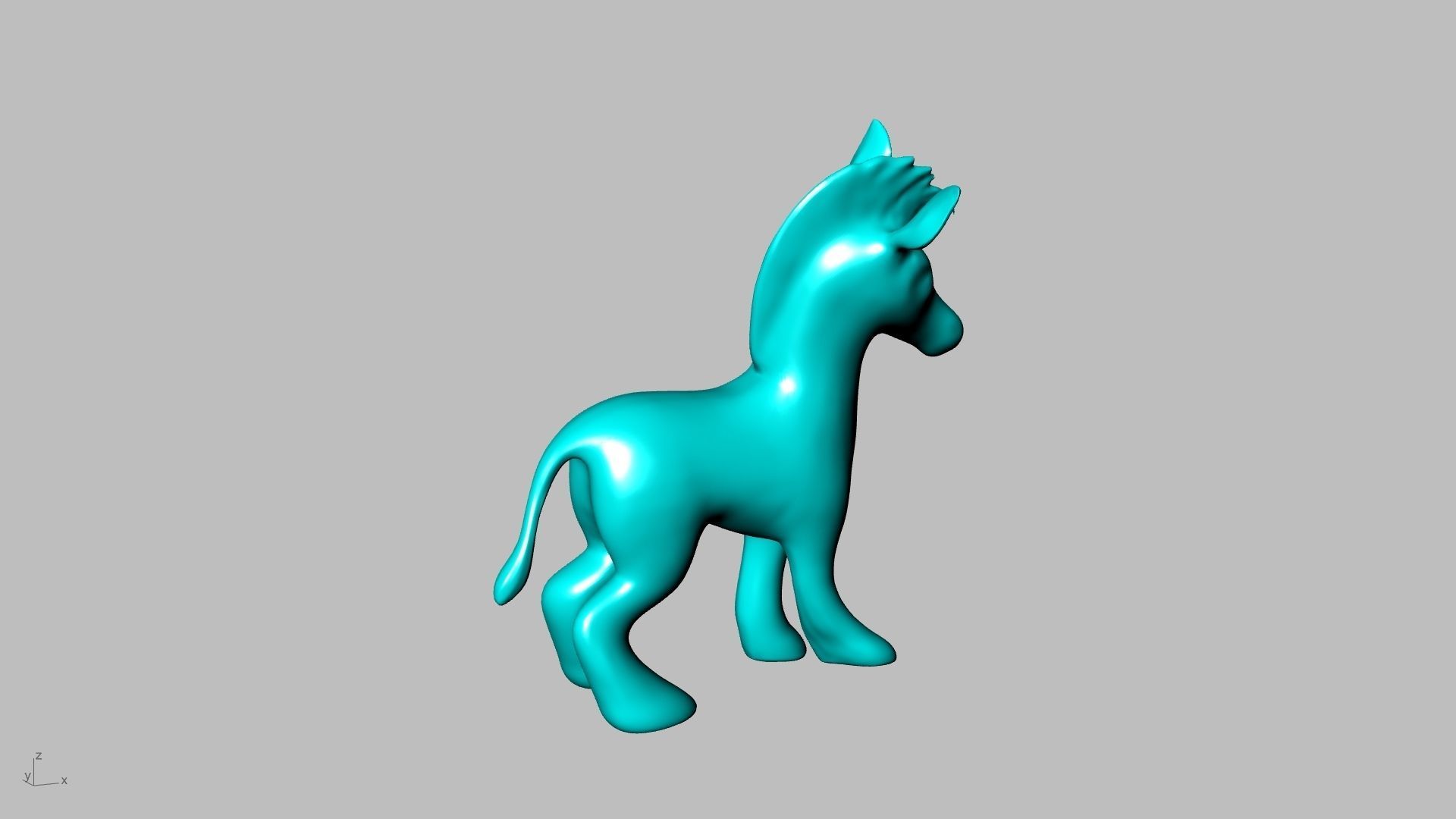 big zebra stl verified  3D print model_10
