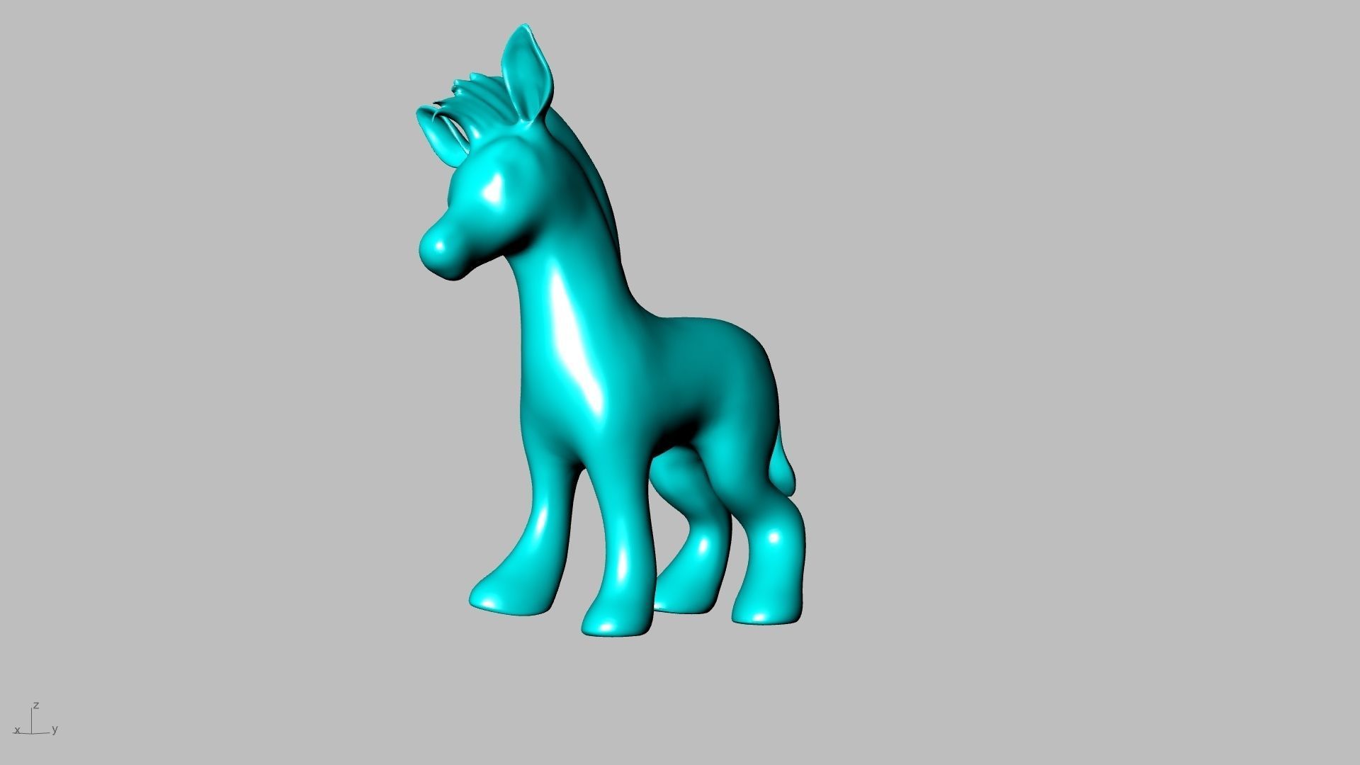 big zebra stl verified  3D print model_5