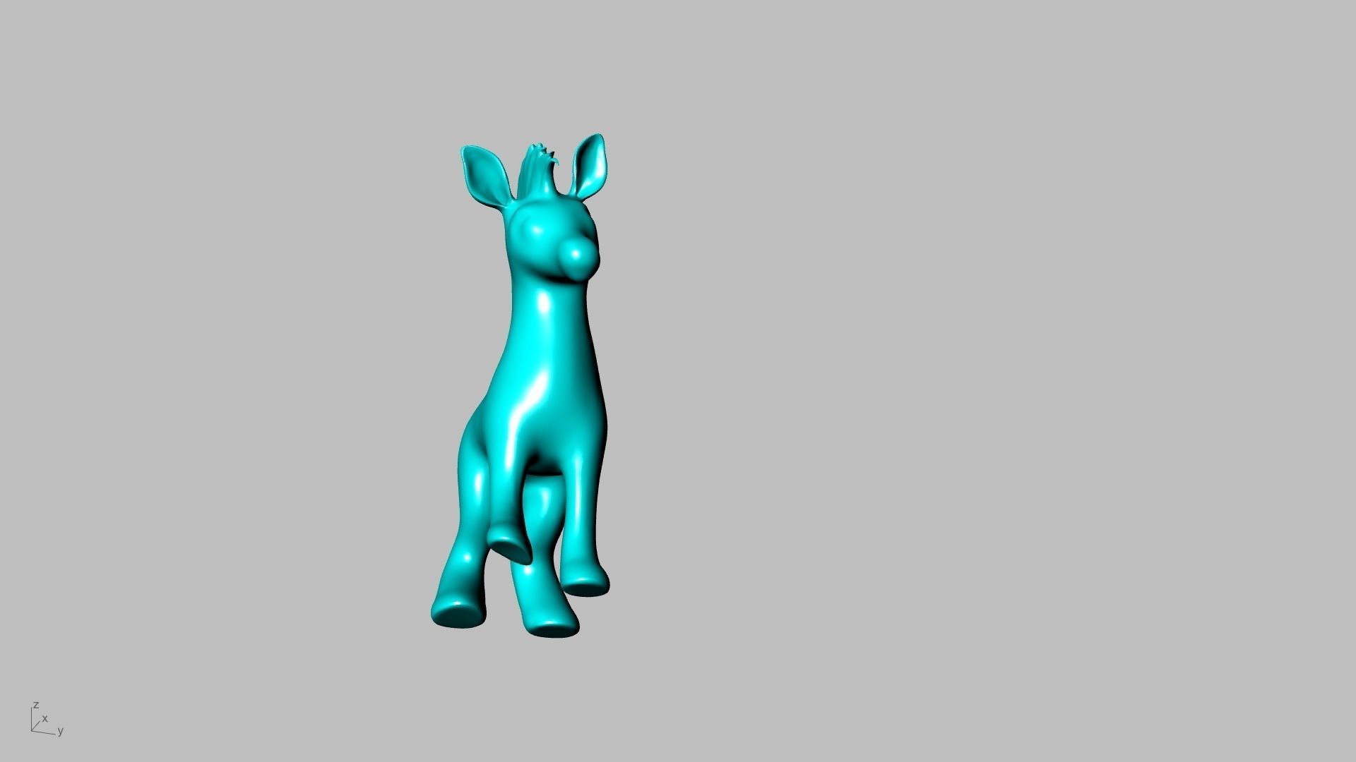 big zebra stl verified  3D print model_3