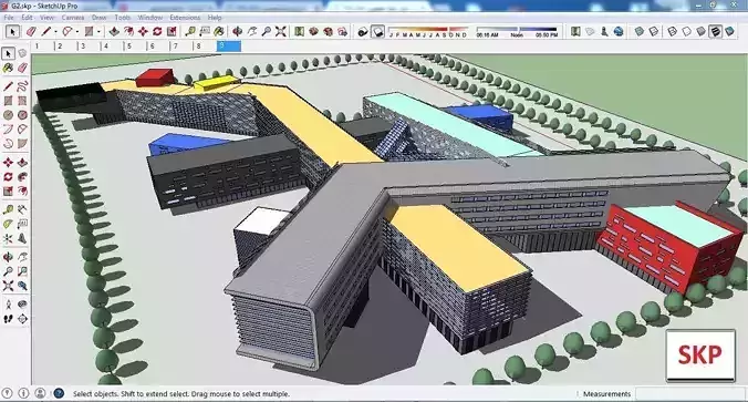 Sketchup Office building G2