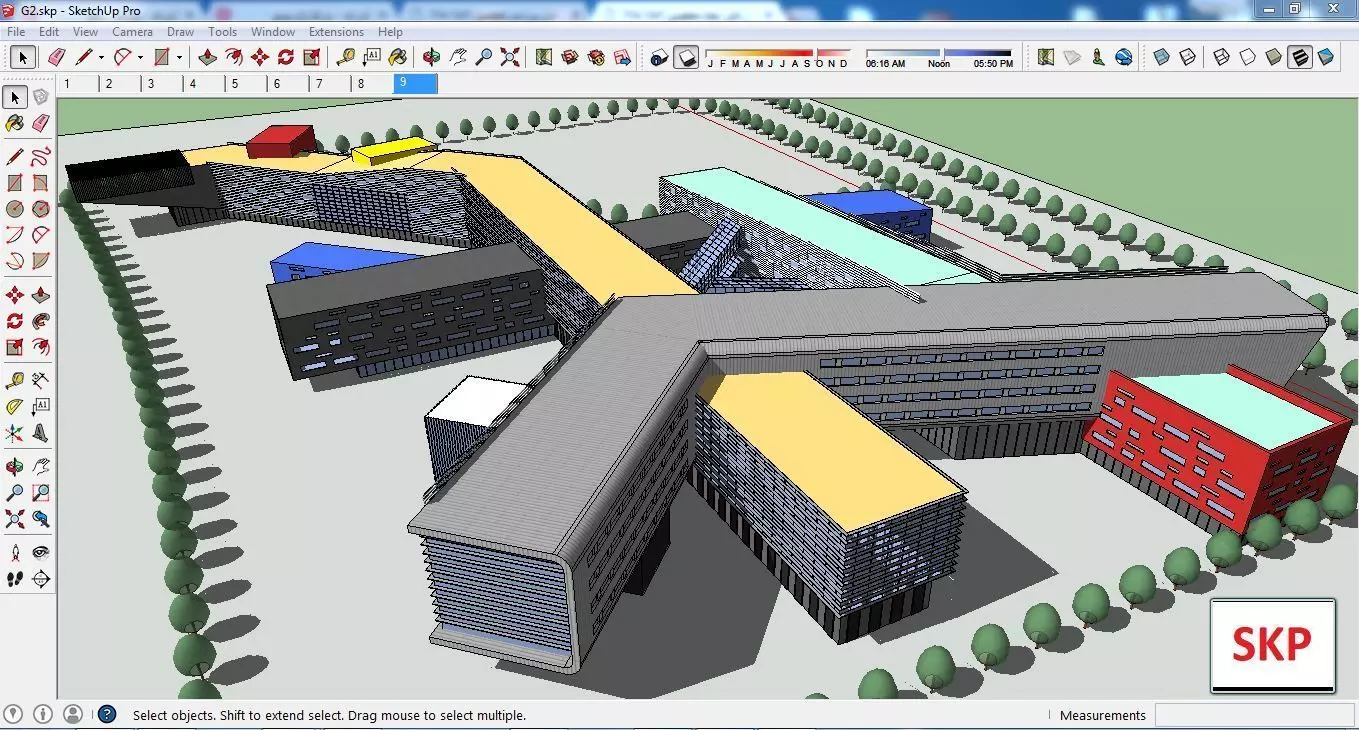 Sketchup Office building G2 3D model_0