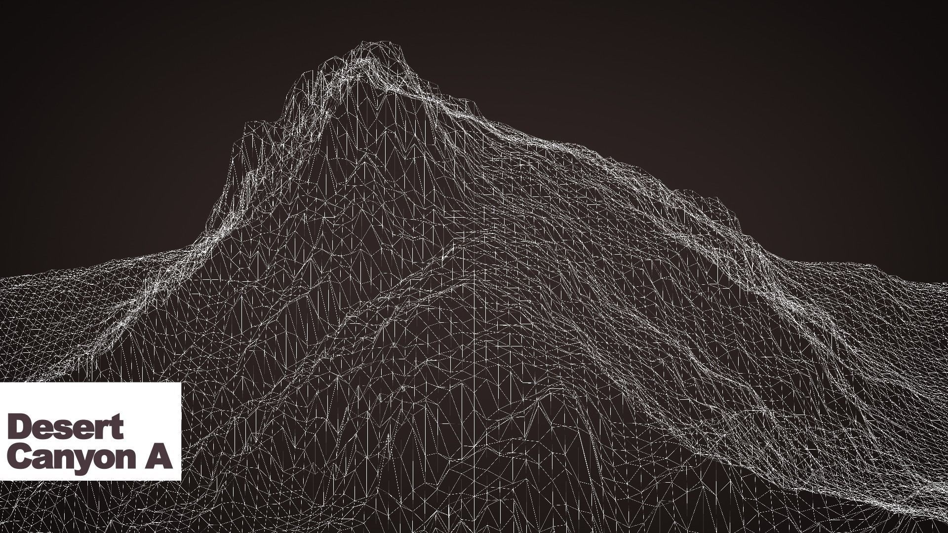 Desert Canyon Terrain Model A 3D model_5