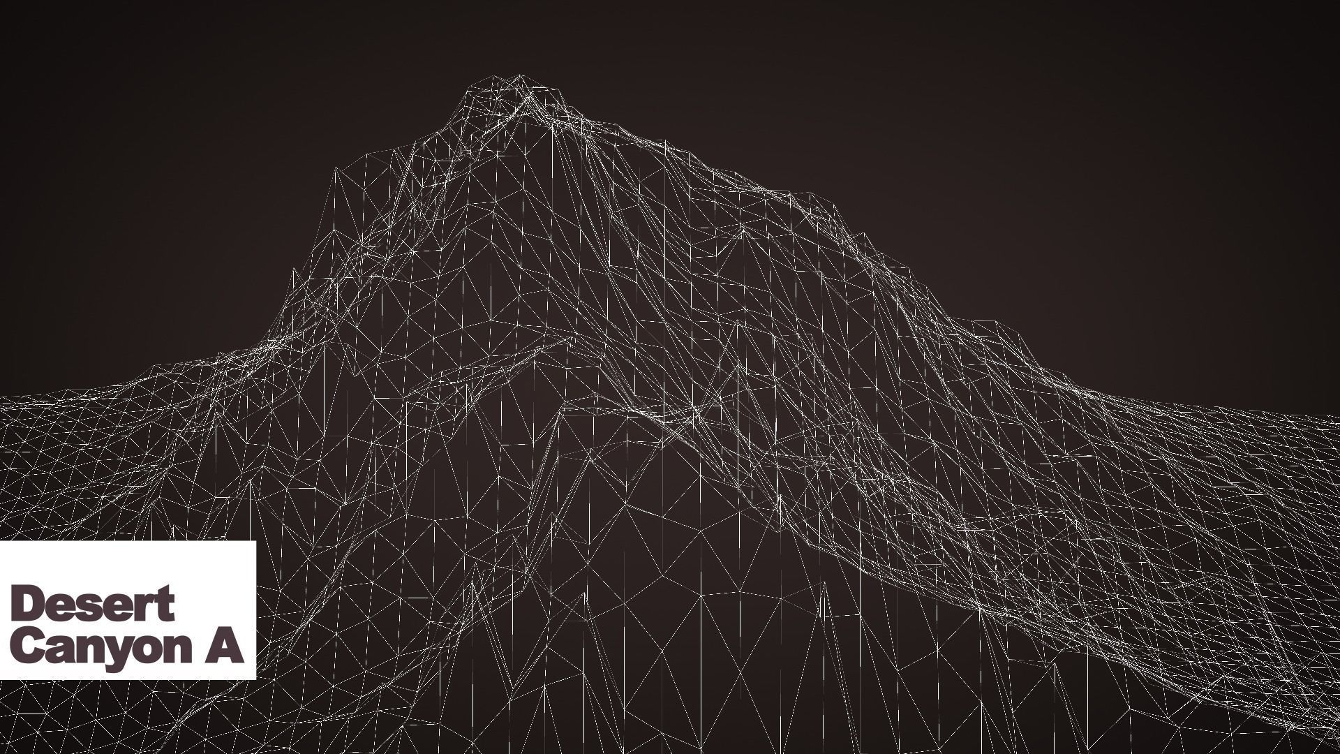 Desert Canyon Terrain Model A 3D model_6