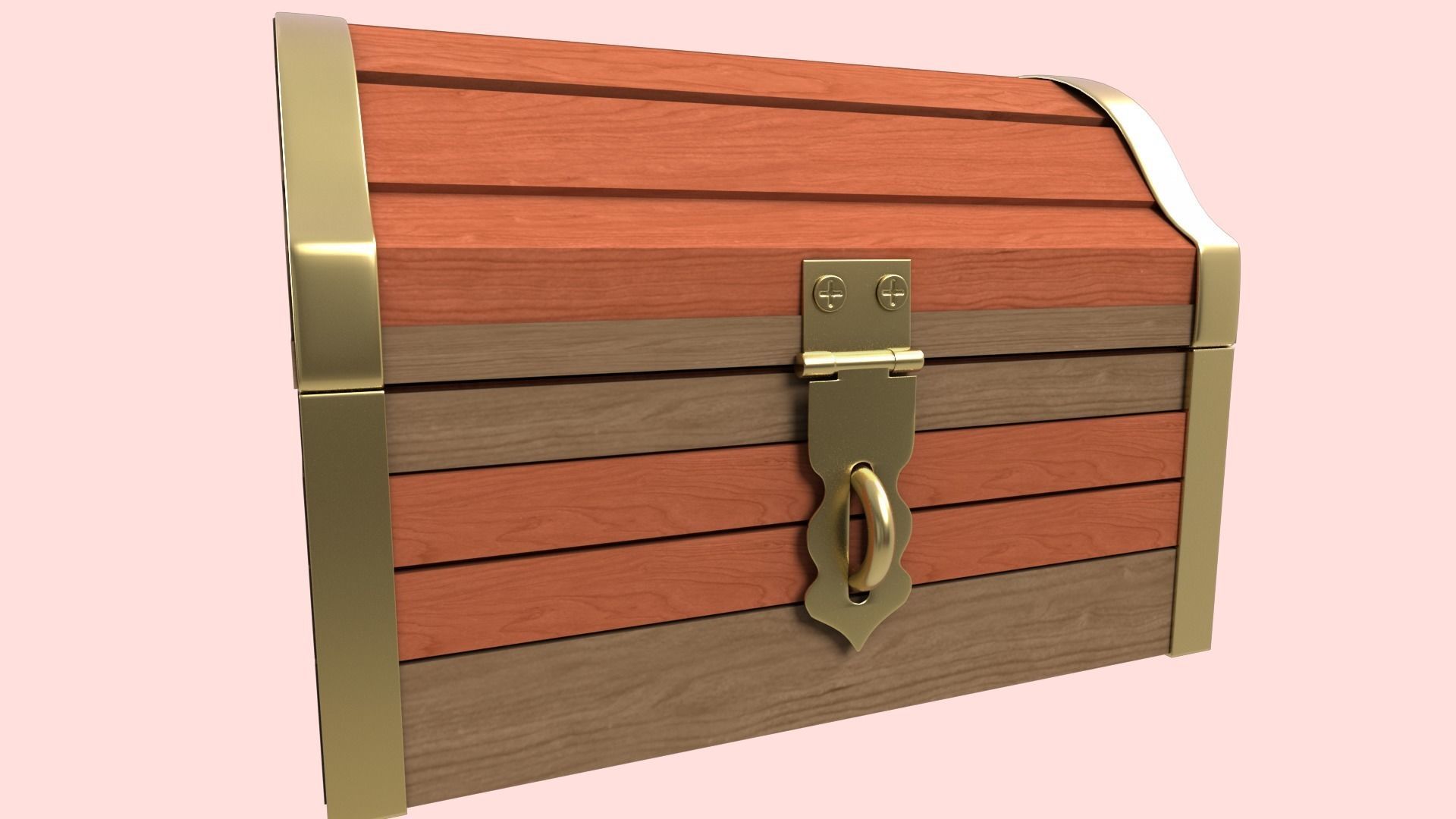 3D Treasure Chest 3D model Low-poly 3D model_4