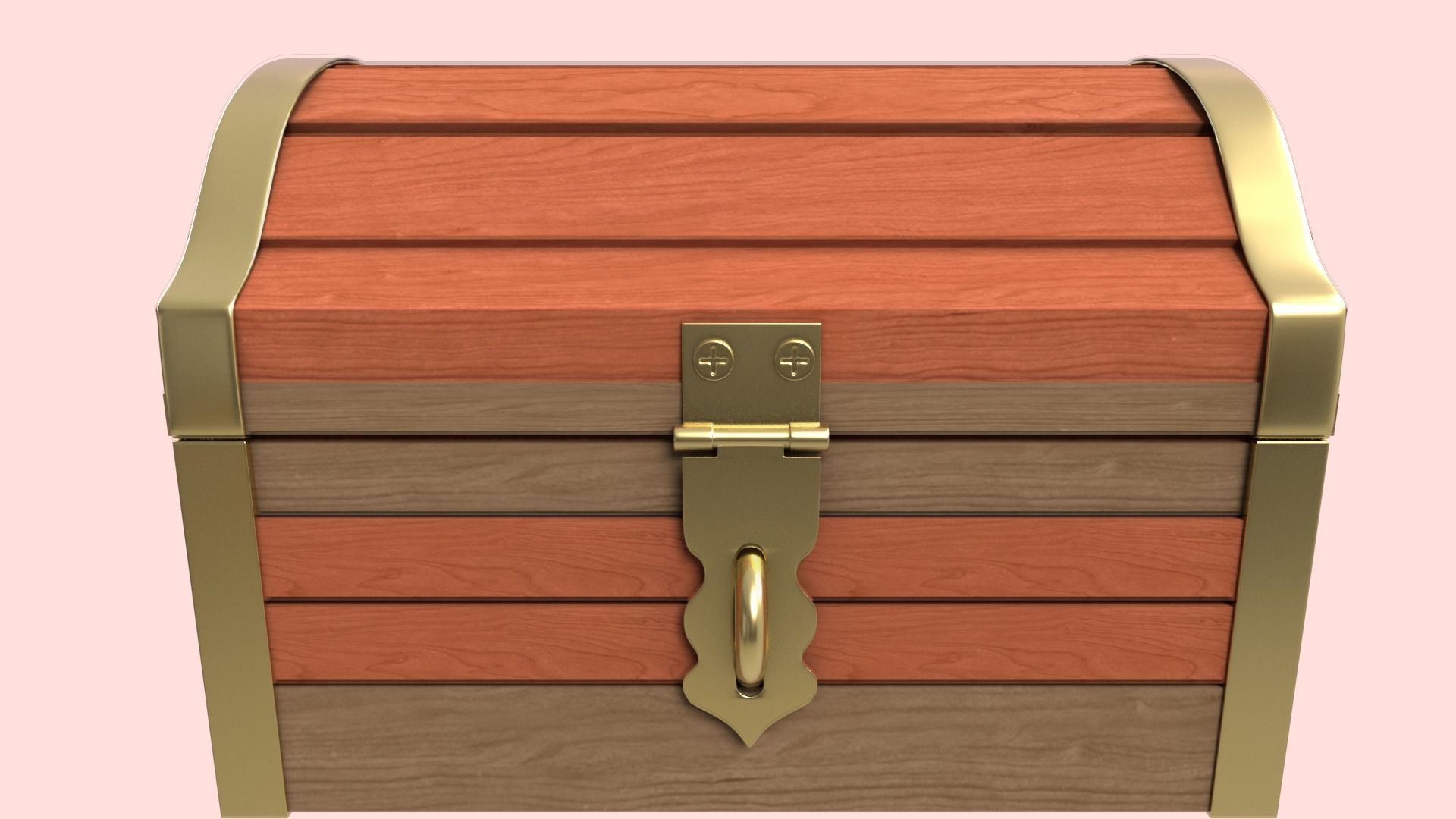 3D Treasure Chest 3D model Low-poly 3D model_1