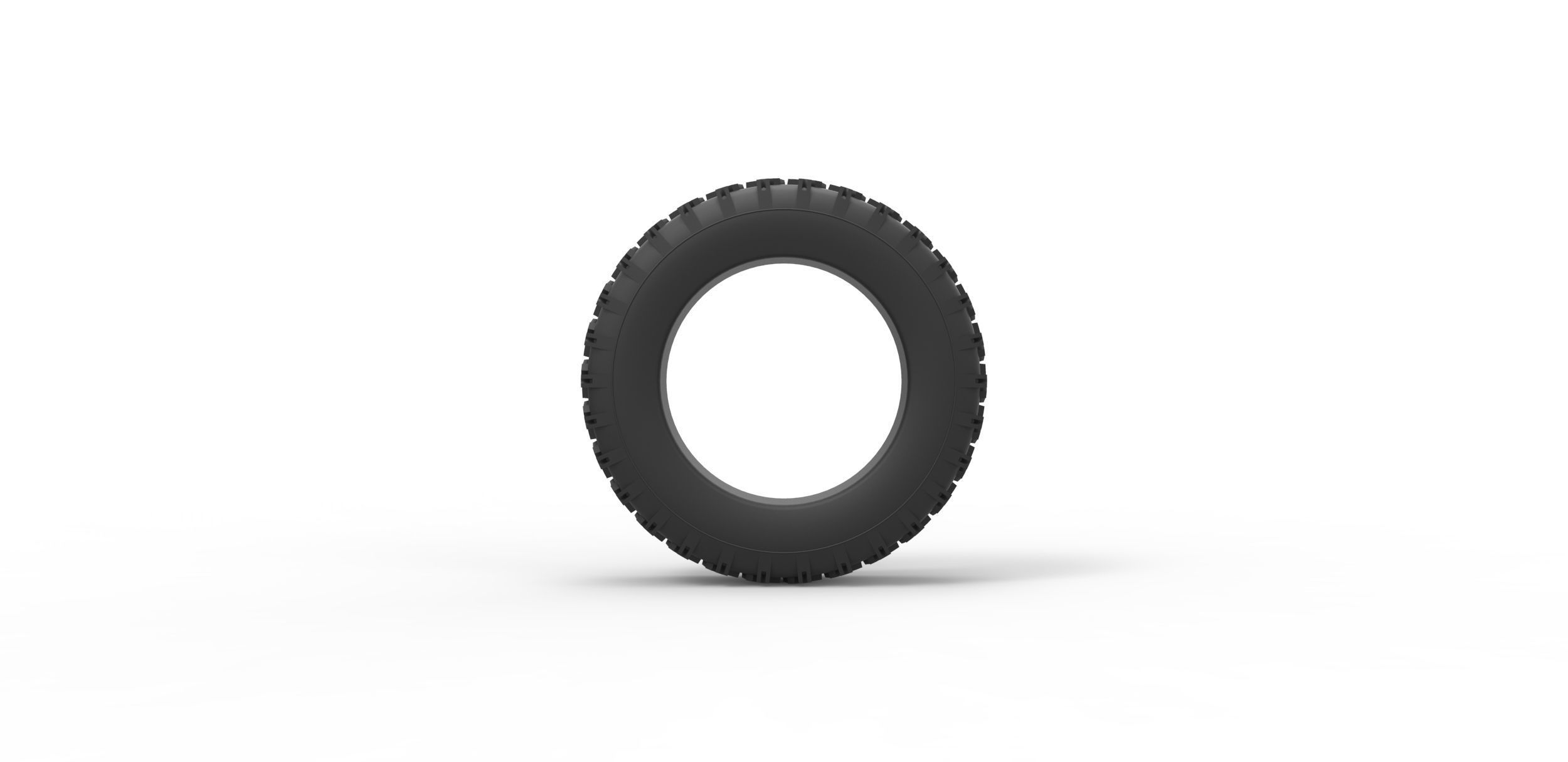 Offroad tire 33 Scale 1 to 10 3D print model_4