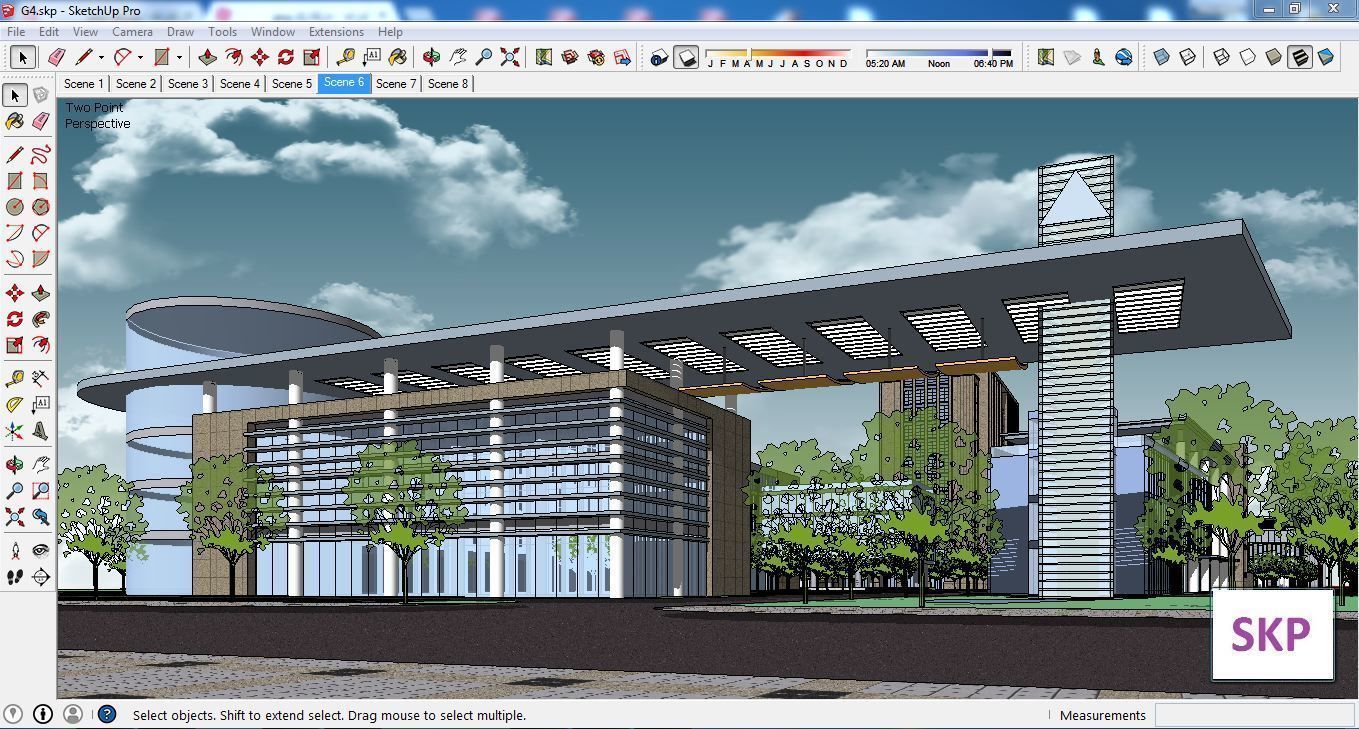 Sketchup Office building G4 3D model_1