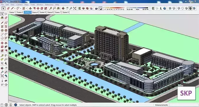 Sketchup Office building G4