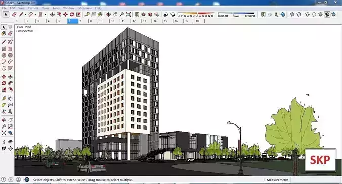 Sketchup Office building G6