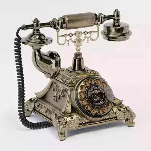 Retro Rotary Phone 3D model
