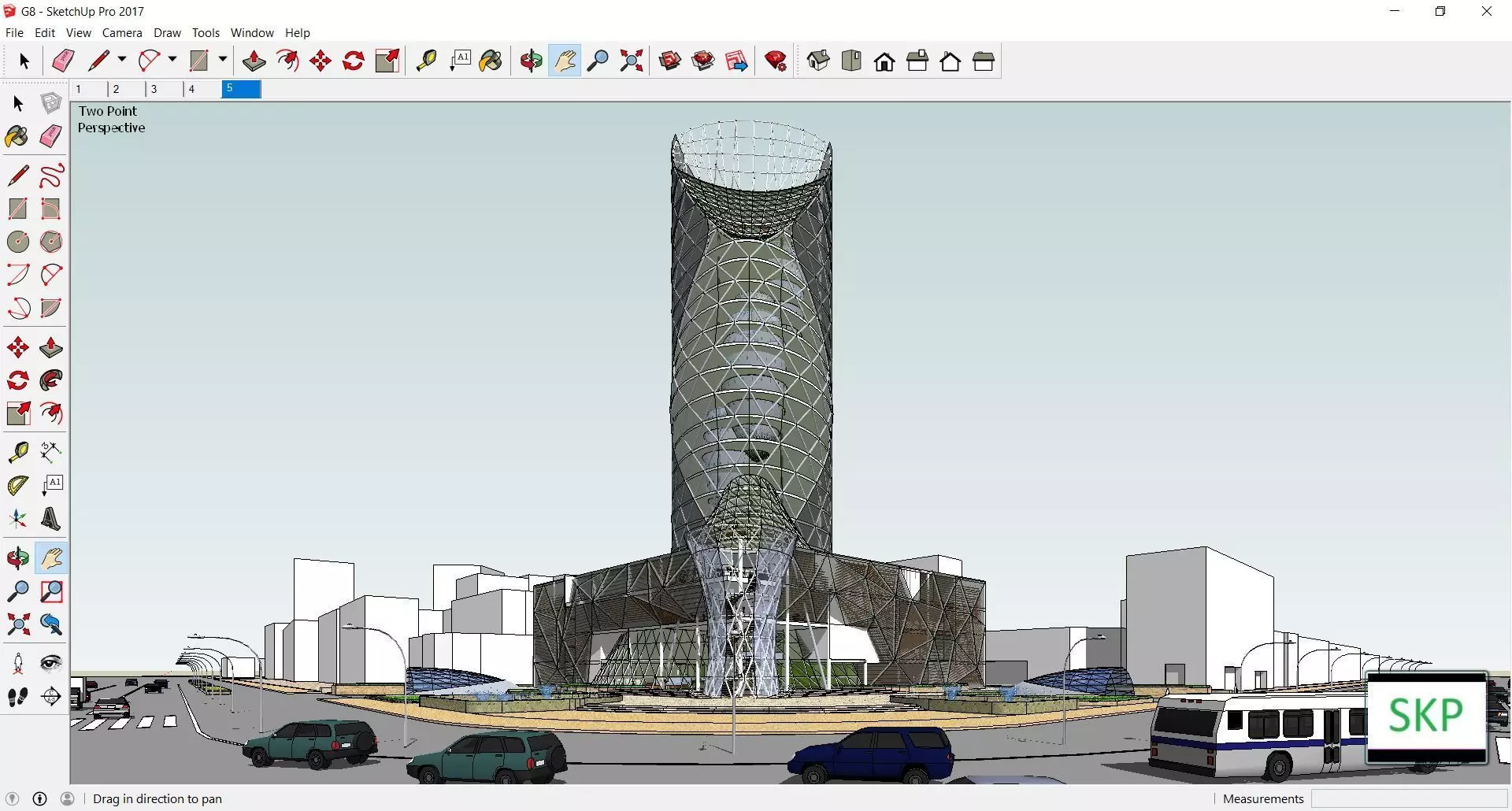 Sketchup Office building G8 3D model_0