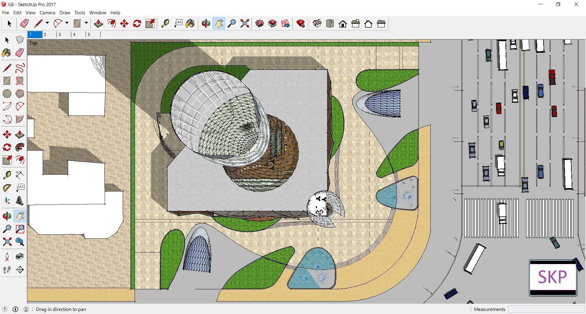 Sketchup Office building G8 3D model_2