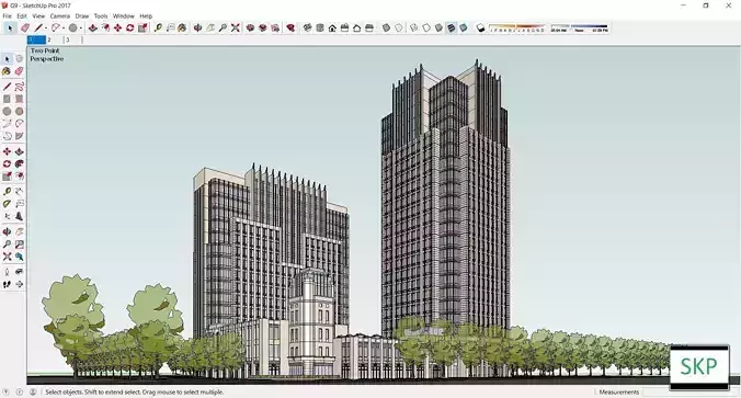 Sketchup Office building G9