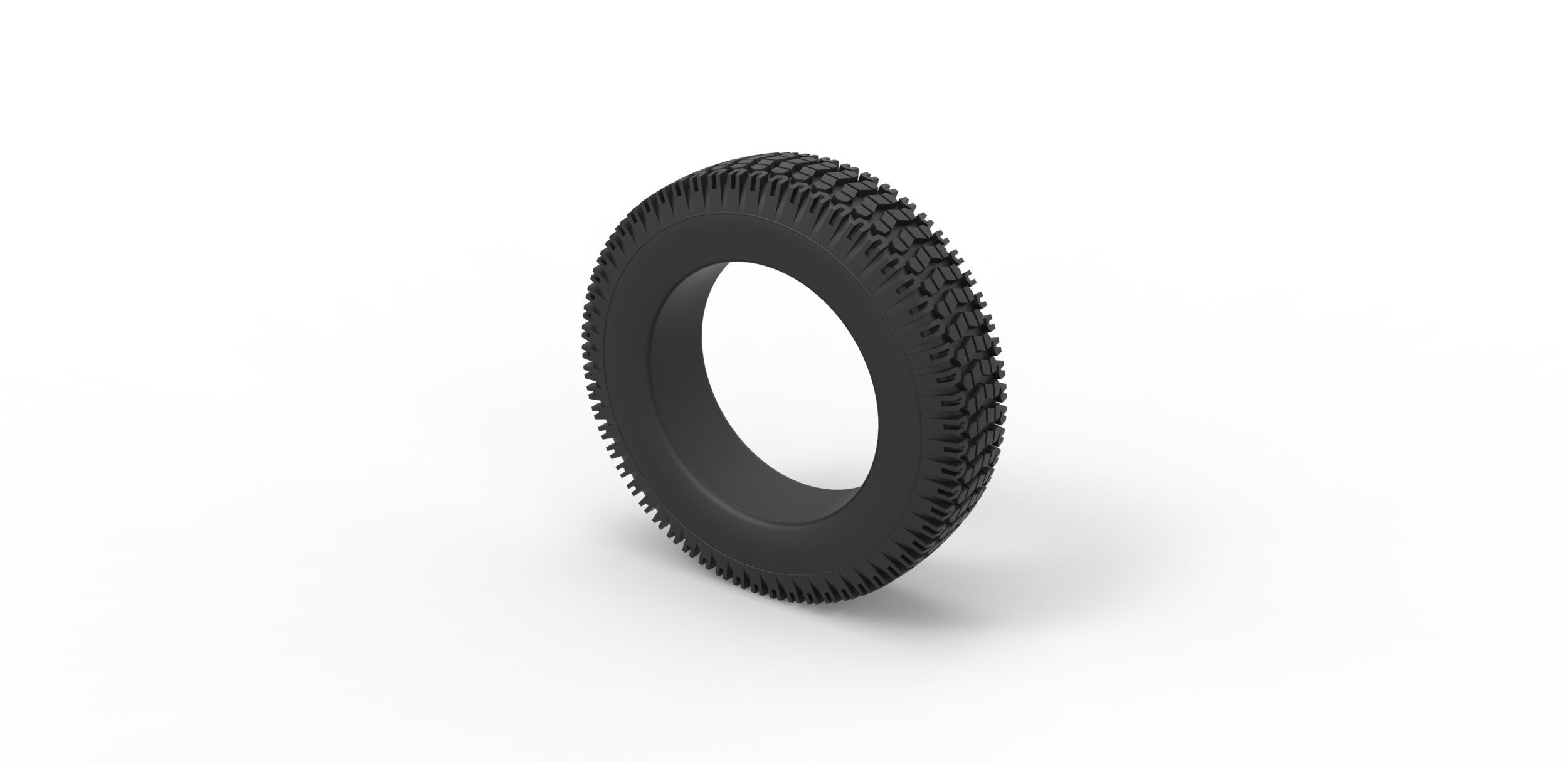 Offroad tire 34 Scale 1 to 10 3D print model_6