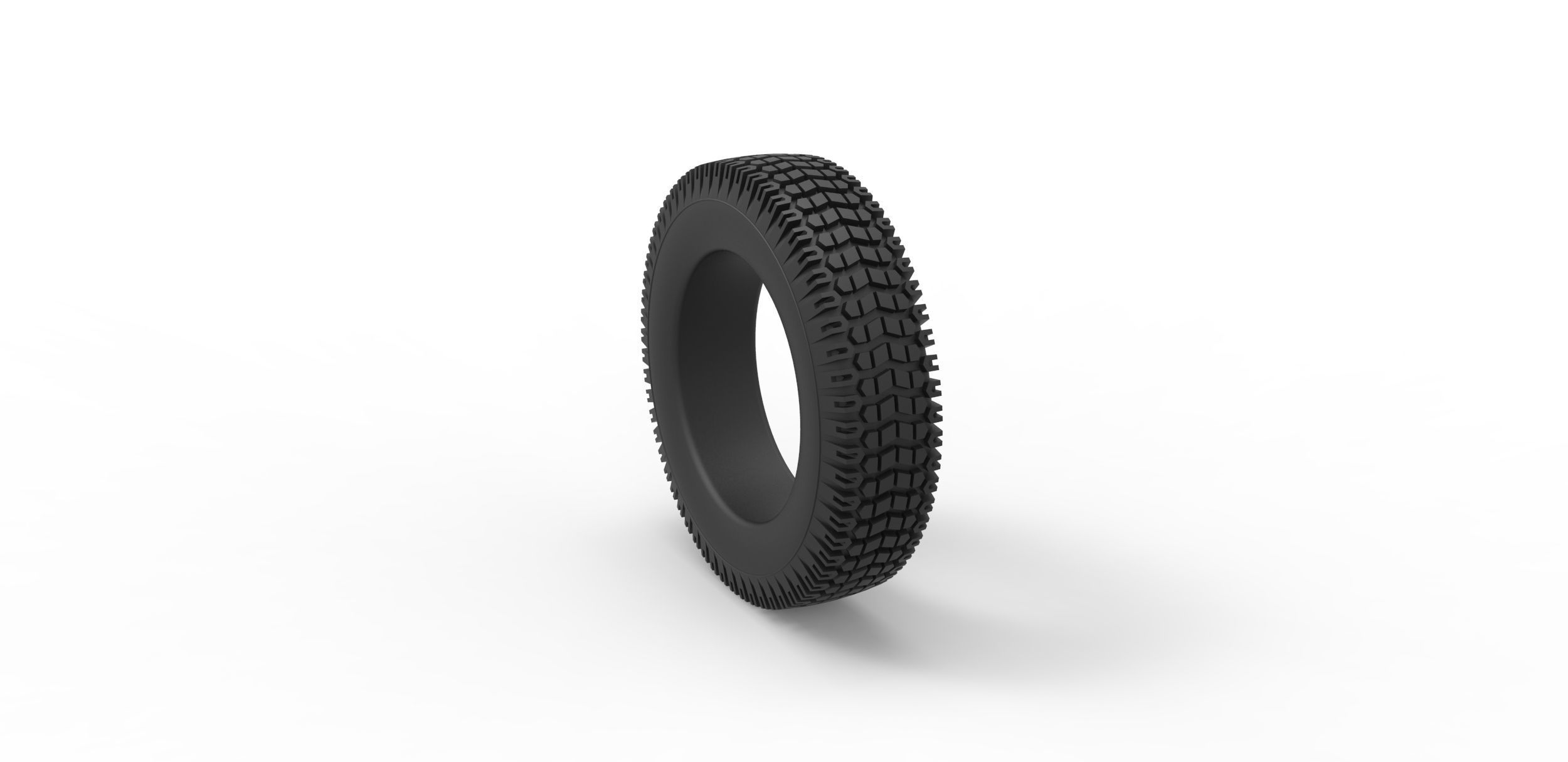 Offroad tire 34 Scale 1 to 10 3D print model_7