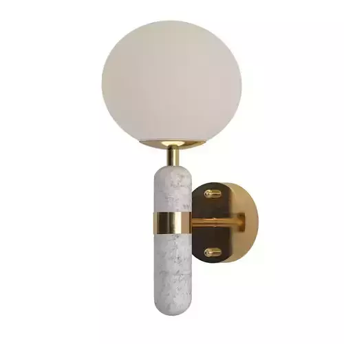 noell wall light with marble ball