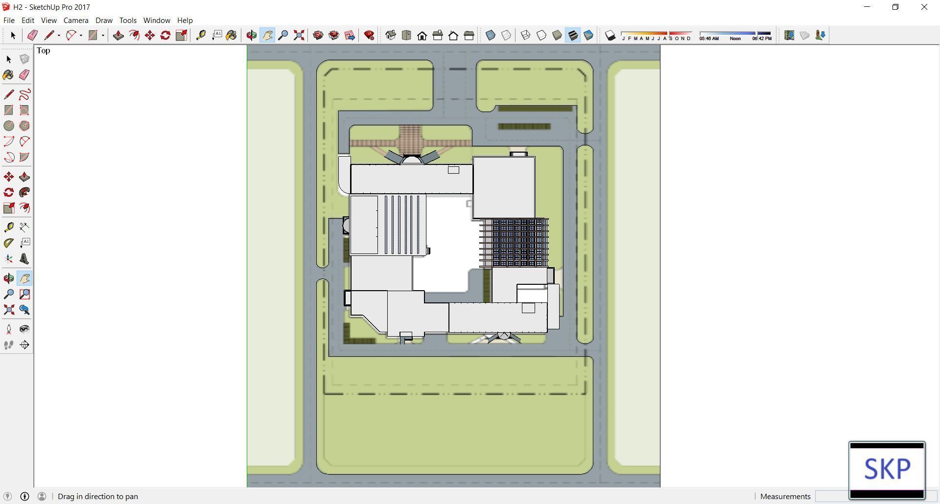 Sketchup Office building H2 3D model_2