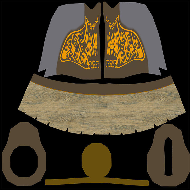 Golden Weapon Pack 3D Model Collection_13