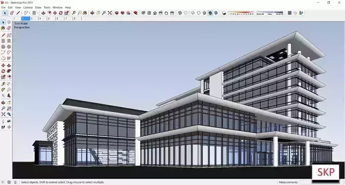 Sketchup Office building H3