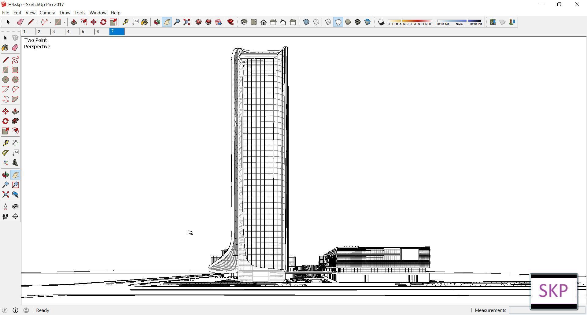 Sketchup Office building H4 3D model | CGTrader