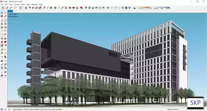Sketchup Office building H5