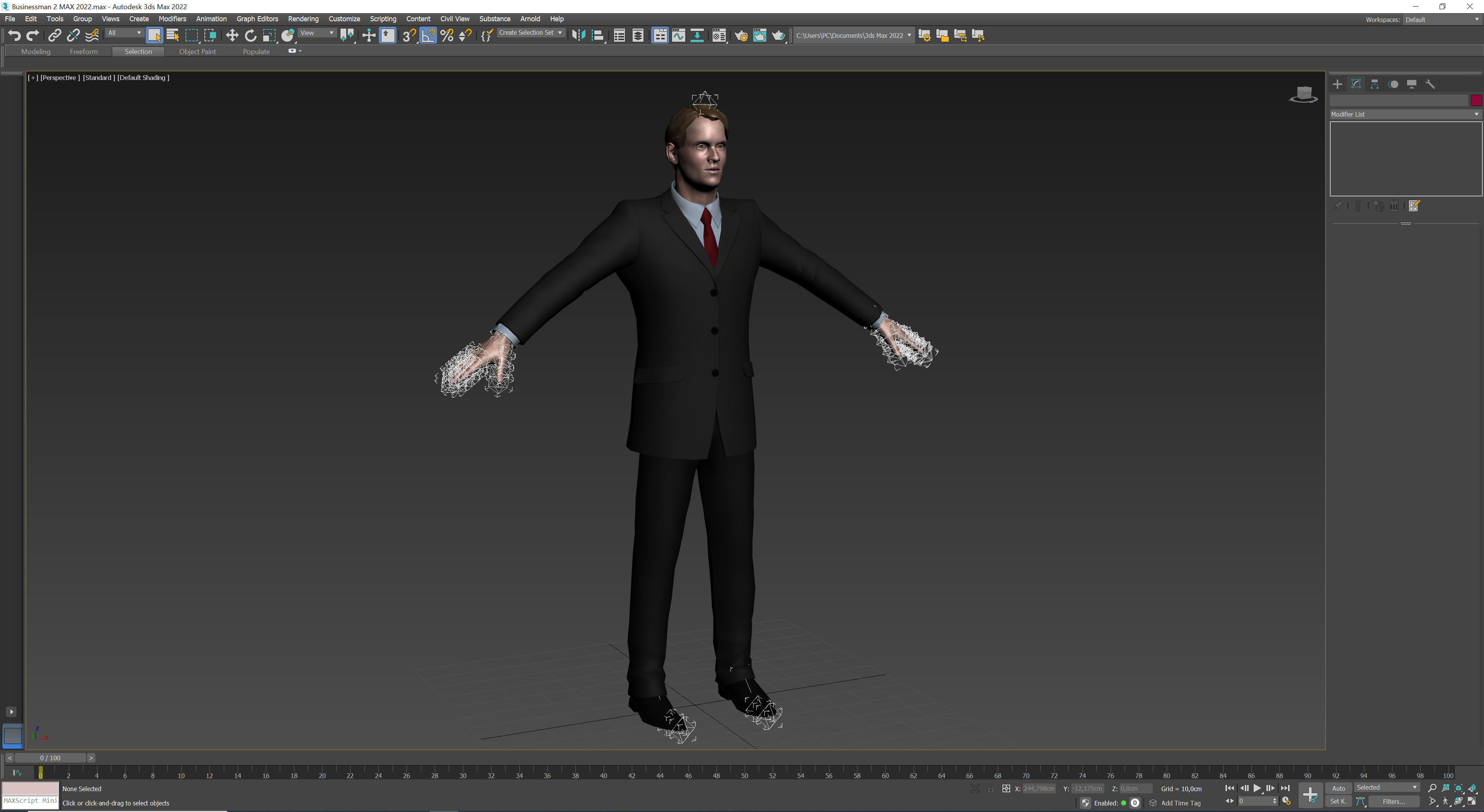 Businessman 2 man in suit talking on phone Low-poly 3D model_11