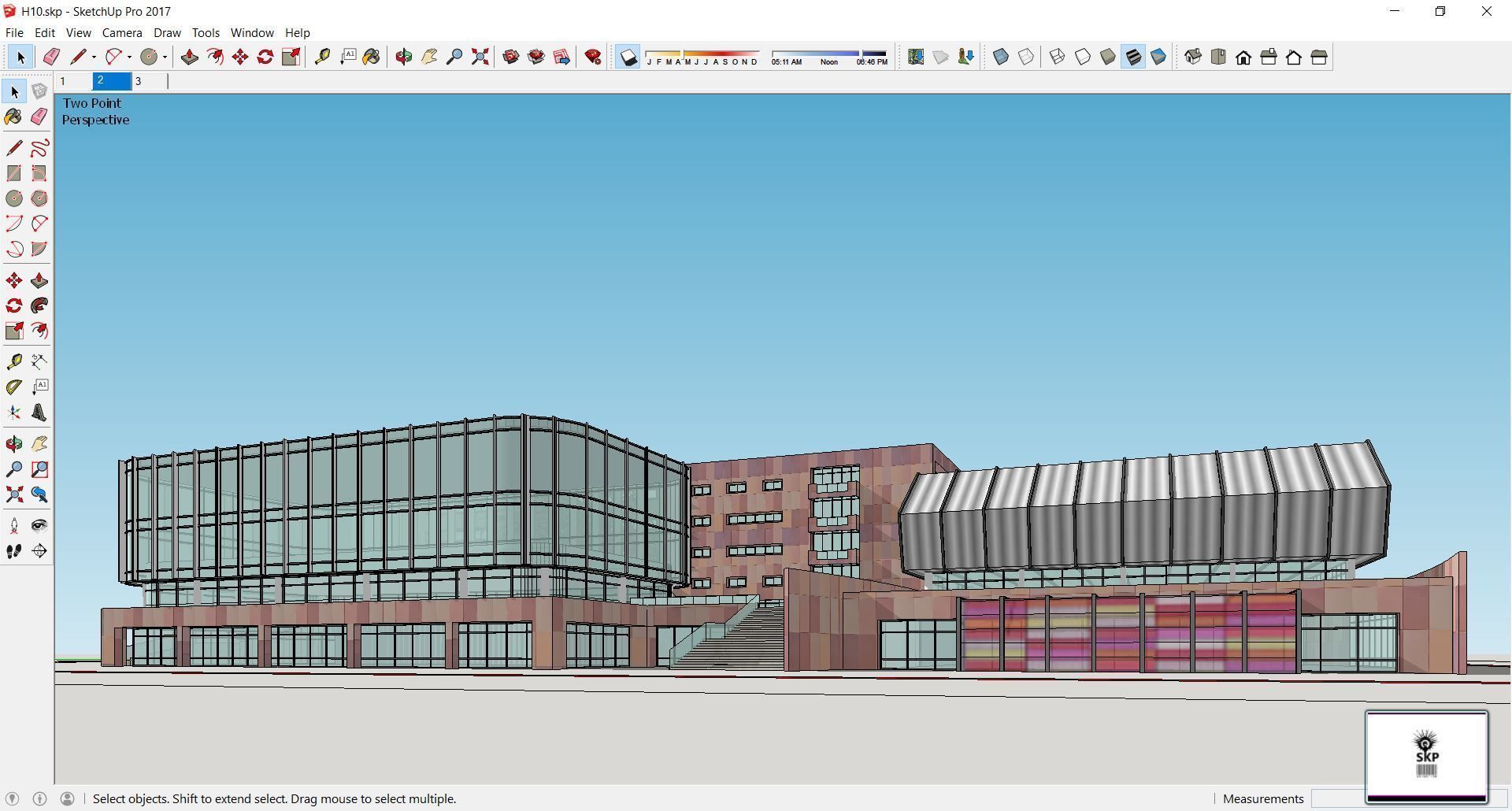 Sketchup Office building H10 3D model_1