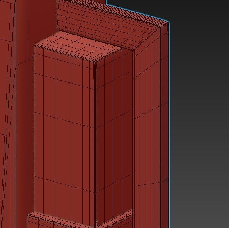 gleee two modern wall sconces with glass panels 3D model_4