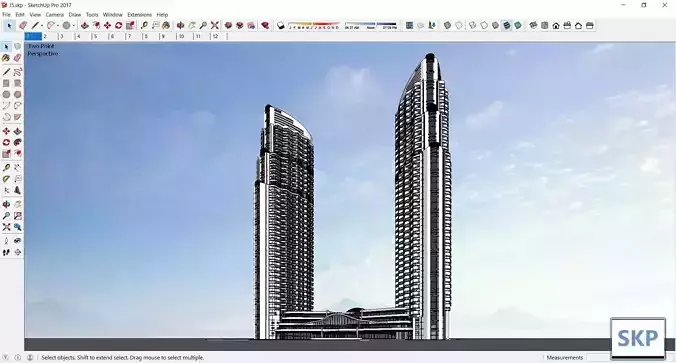 Sketchup Office building J5