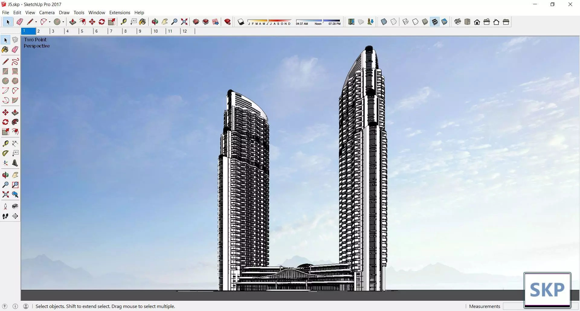 Sketchup Office building J5 3D model_0