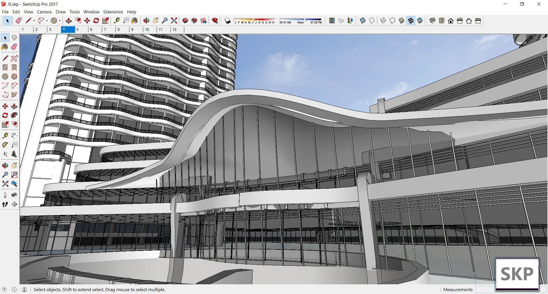 Sketchup Office building J5 3D model_1