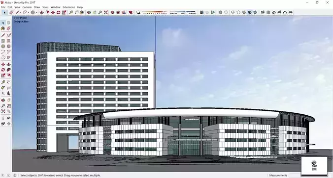 Sketchup Office building J6