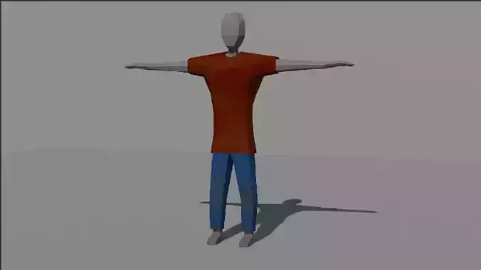 Lowpoly character man
