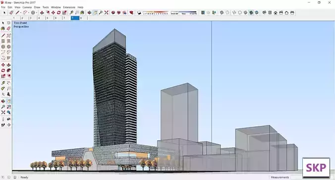 Sketchup Office building J8