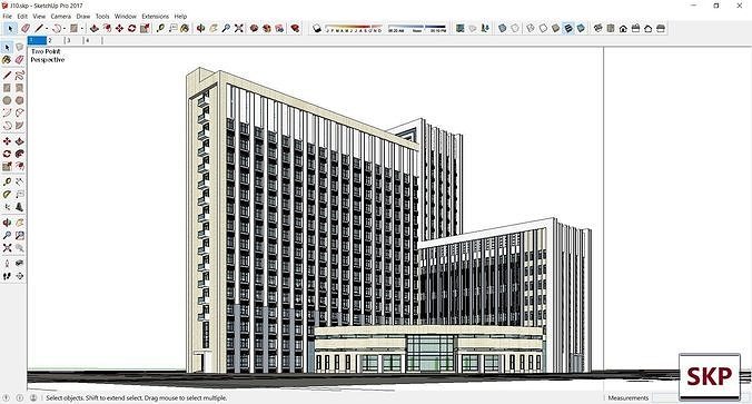Sketchup Office building J10 3D model