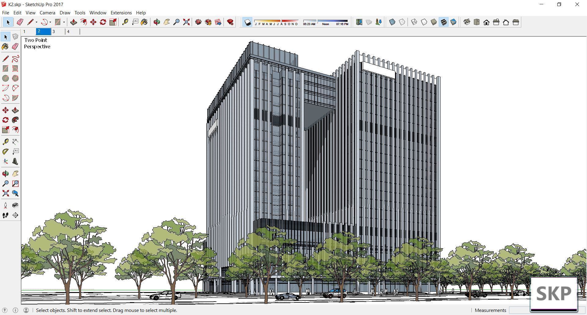 Sketchup Office building K2 3D model | CGTrader