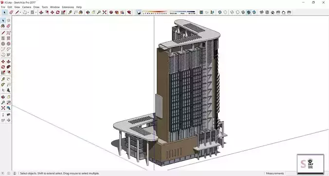 Sketchup Office building K3
