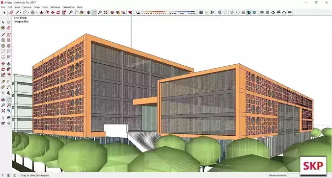 Sketchup Office building K4