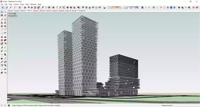 Sketchup Office building K7