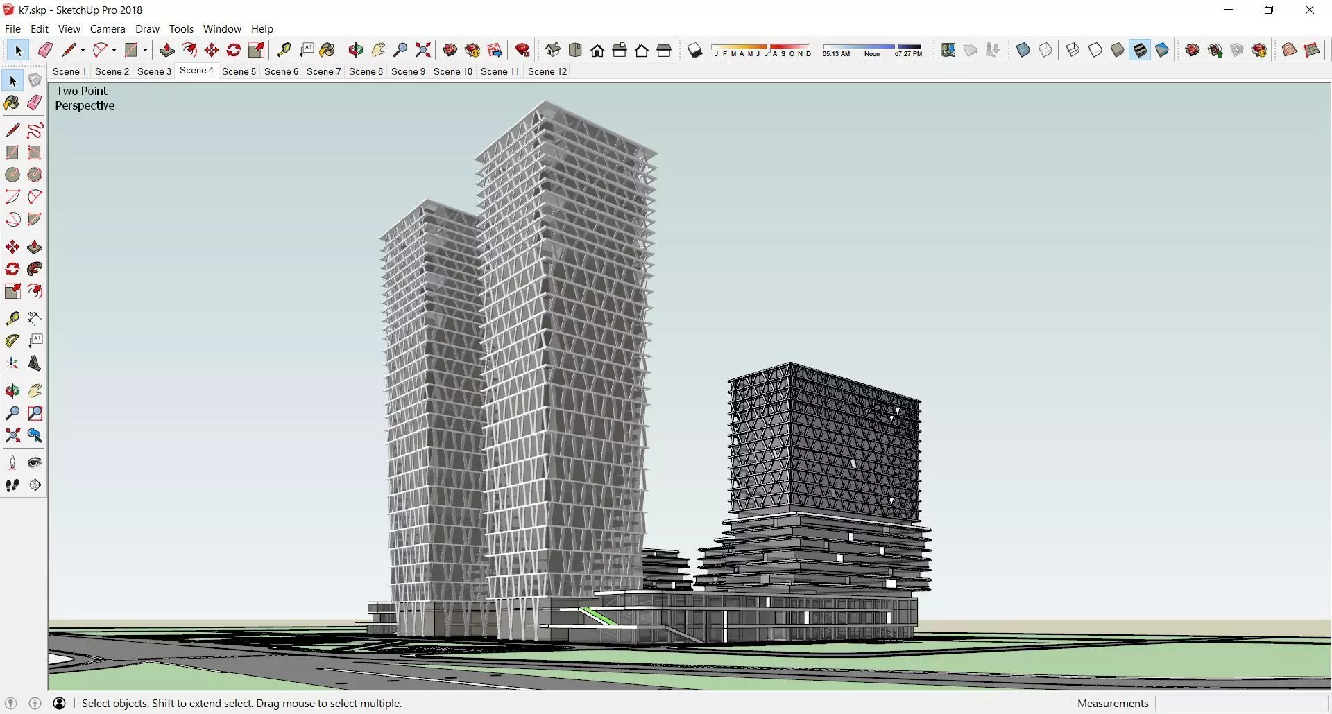 Sketchup Office building K7 3D model_0