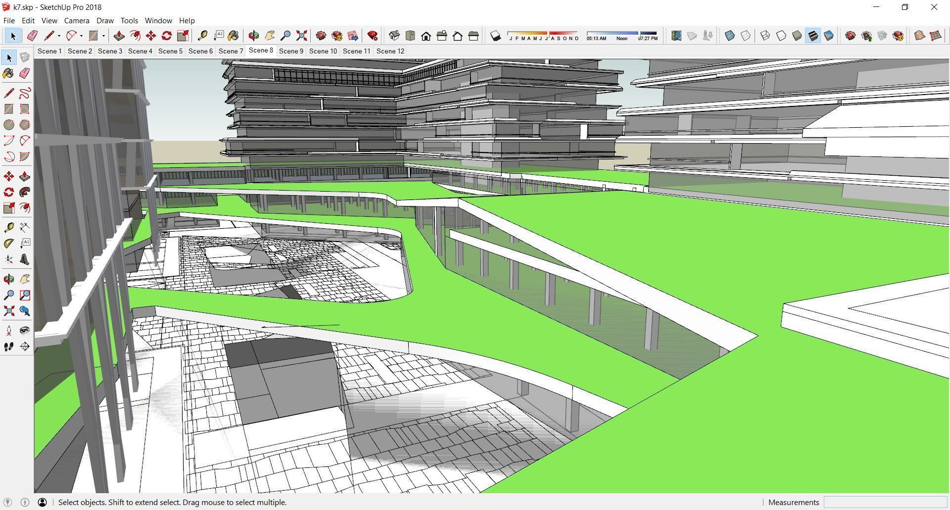 Sketchup Office building K7 3D model_11