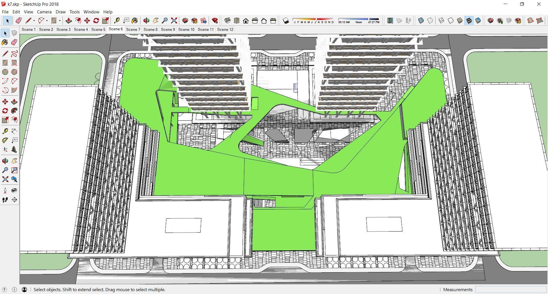Sketchup Office building K7 3D model_9