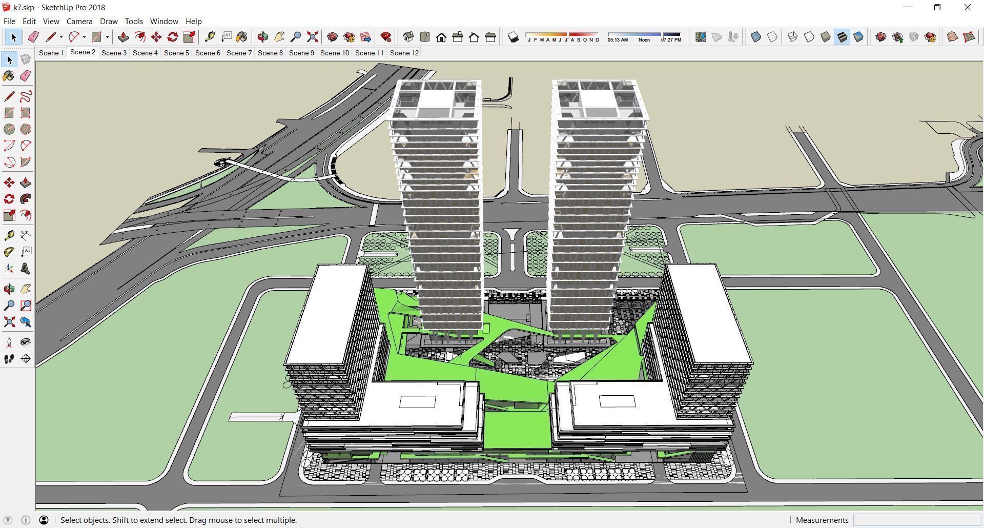 Sketchup Office building K7 3D model_6